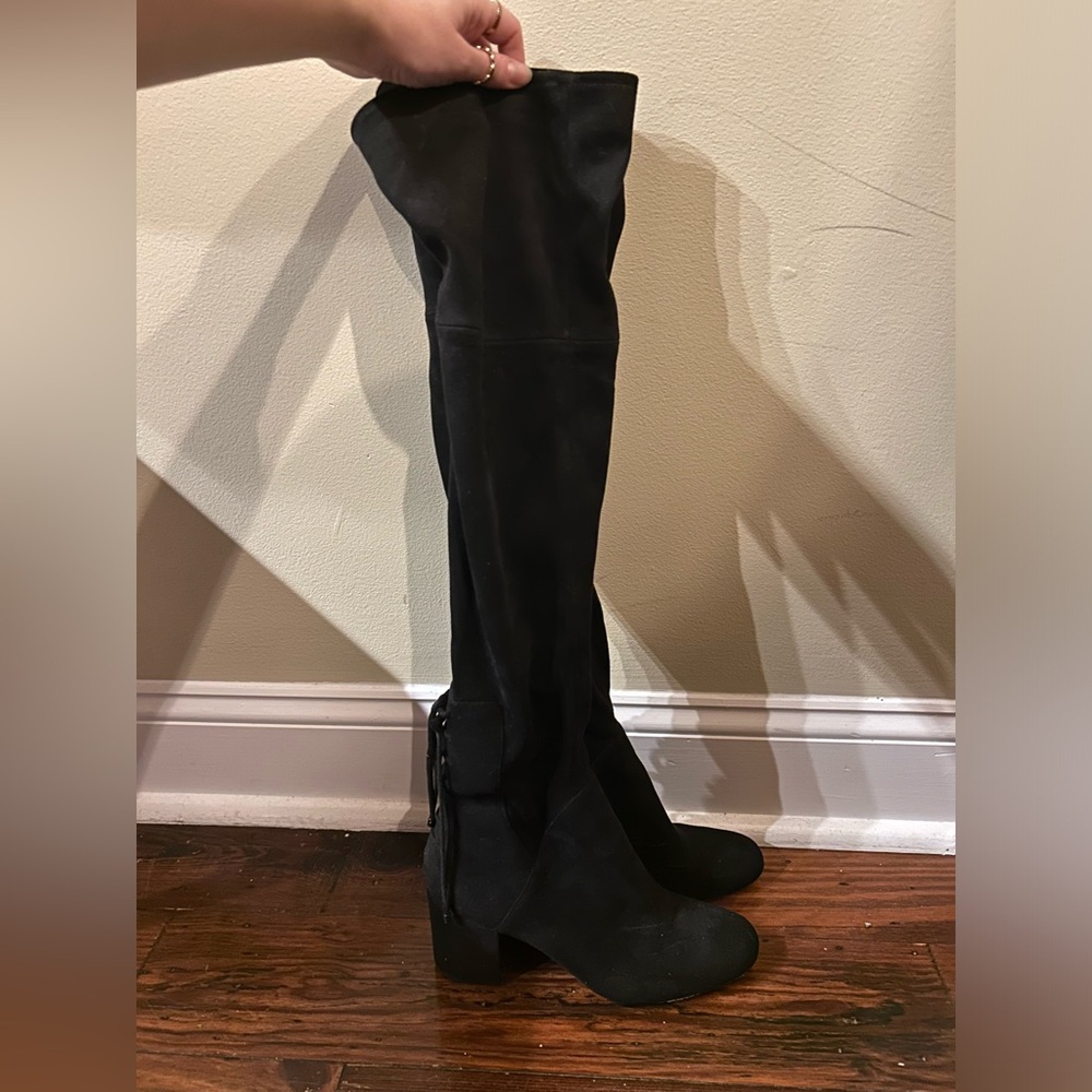 ALDO black over the knee boots